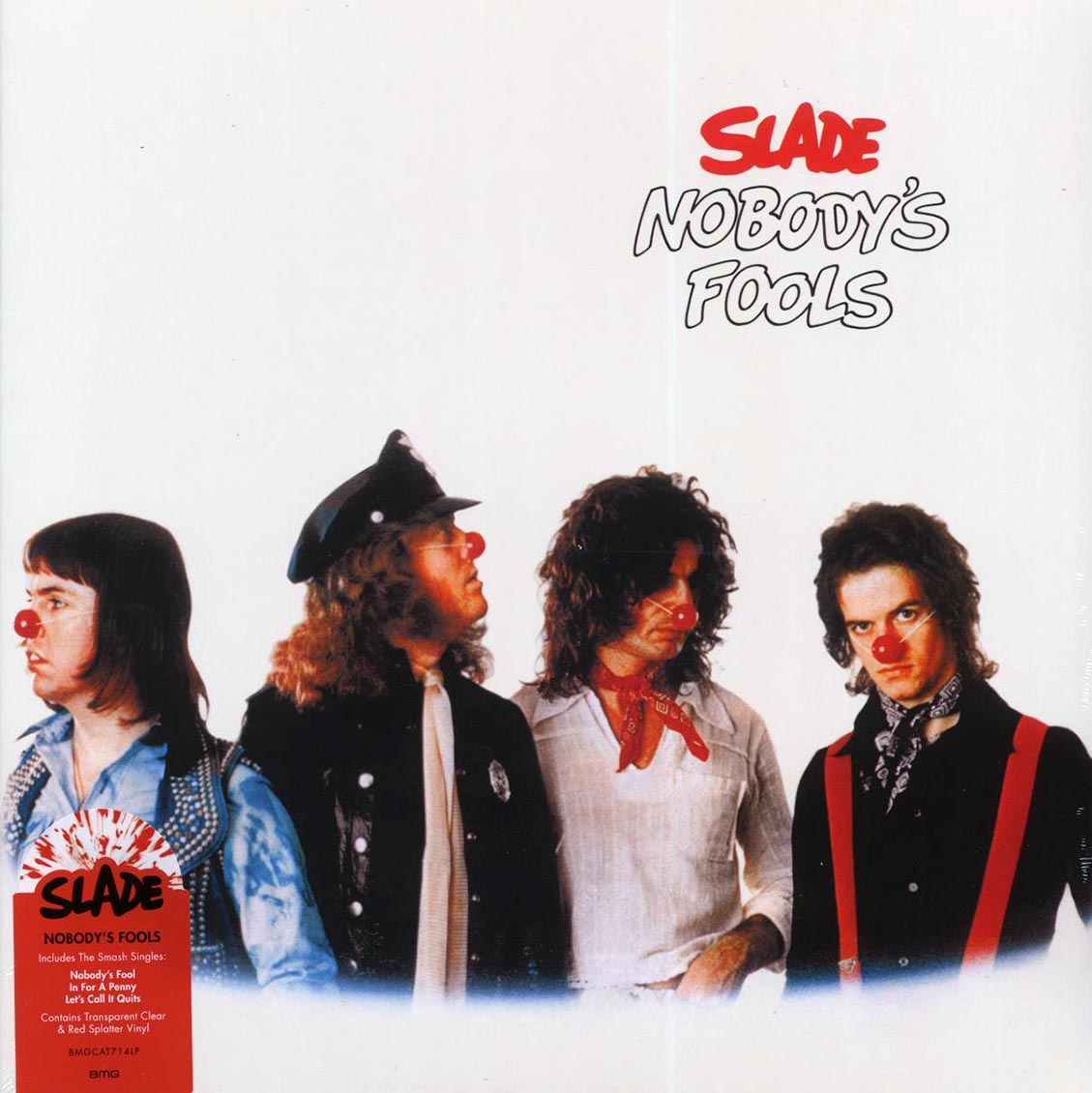 Slade - Nobody's Fools (clear/red splatter vinyl) vinyl LP front cover