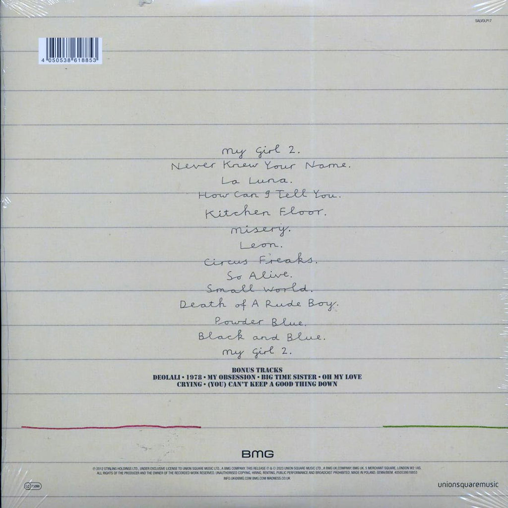 Madness - Oui Oui Si Si Ja Ja Da Da (+7 bonus tracks) (2xLP) (180g) (remastered) vinyl LP back cover
