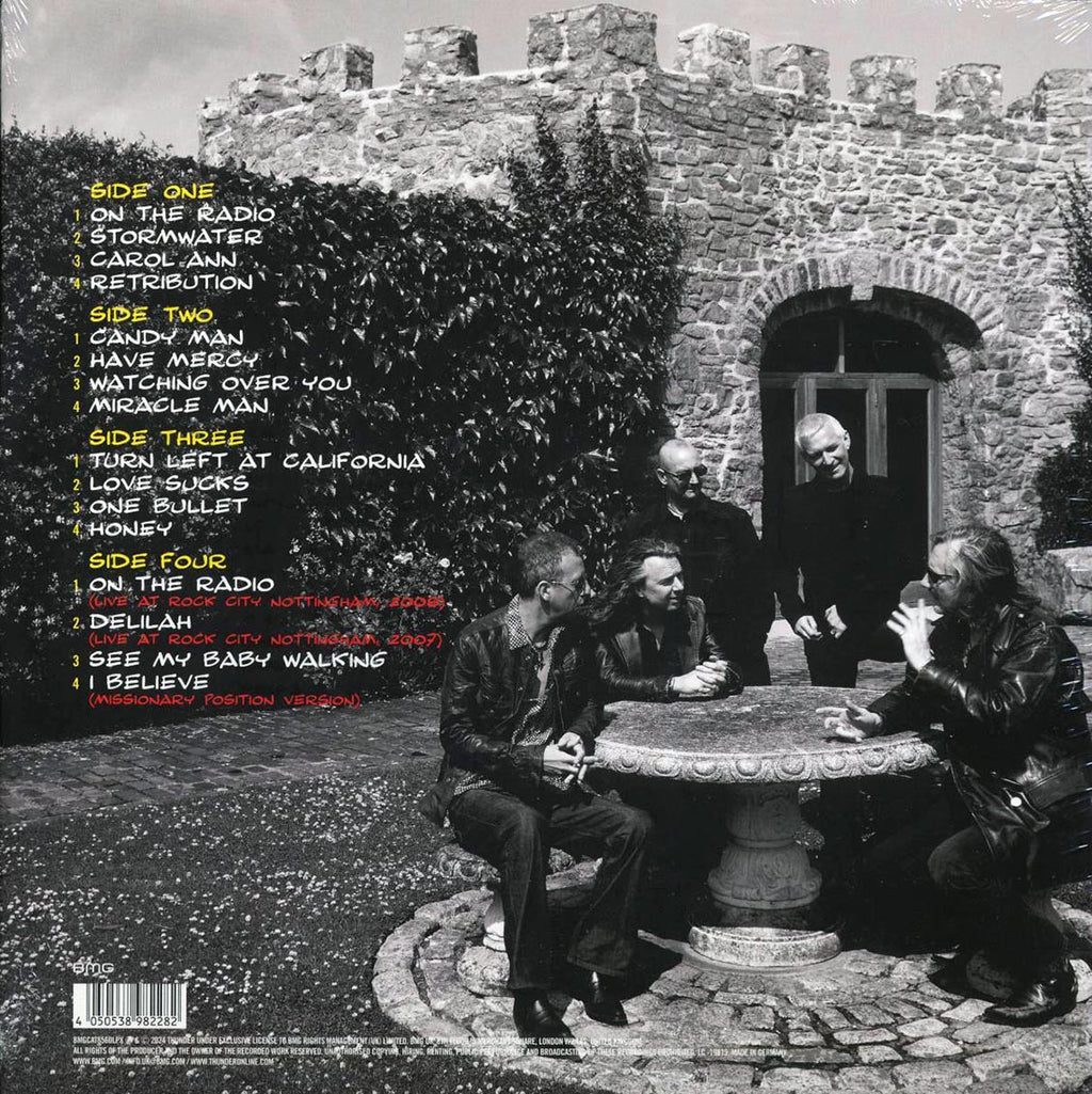 Thunder - Bang! (+bonus tracks) (ltd. ed.) (2xLP) (yellow/white vinyl) vinyl LP back cover