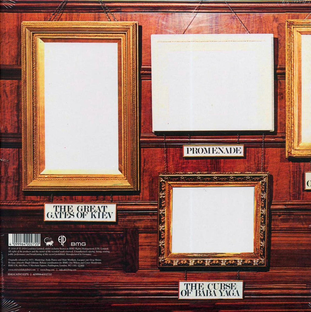 Emerson, Lake & Palmer - Pictures At The Exhibition (RSD 2024) (ltd. ed.) (remastered) (picture disc) vinyl LP back cover