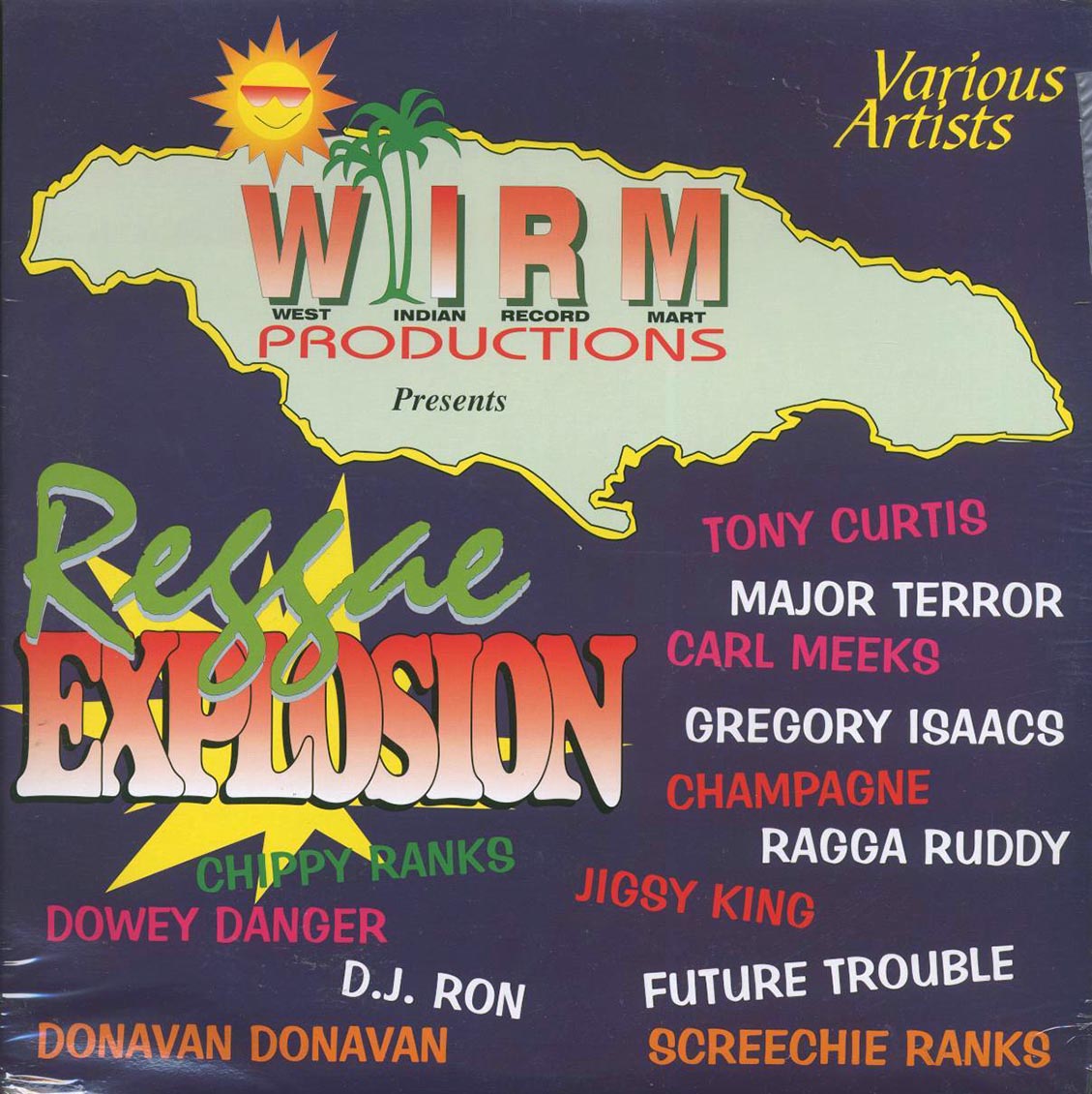 Carl Meeks, Gregory Isaacs, Screechie Ranks, Etc. - Reggae Explosion vinyl LP front cover