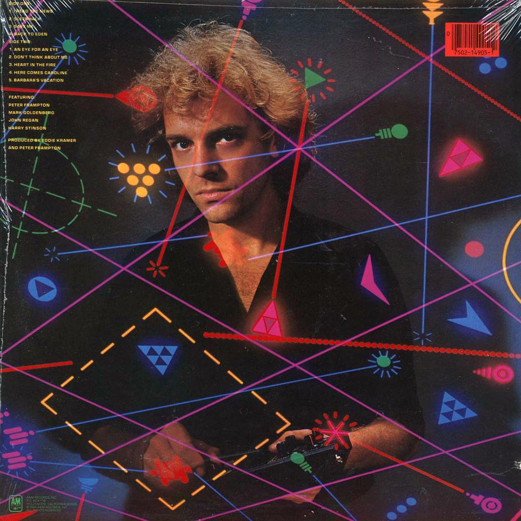 Peter Frampton - The Art Of Control (1982 PRESS) (marked/ltd stock) vinyl LP back cover