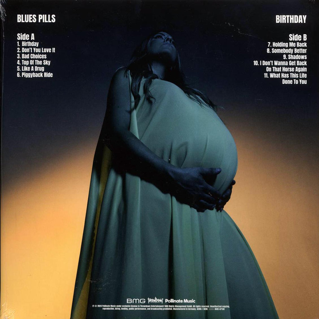 Blues Pills - Birthday (white vinyl) vinyl LP back cover