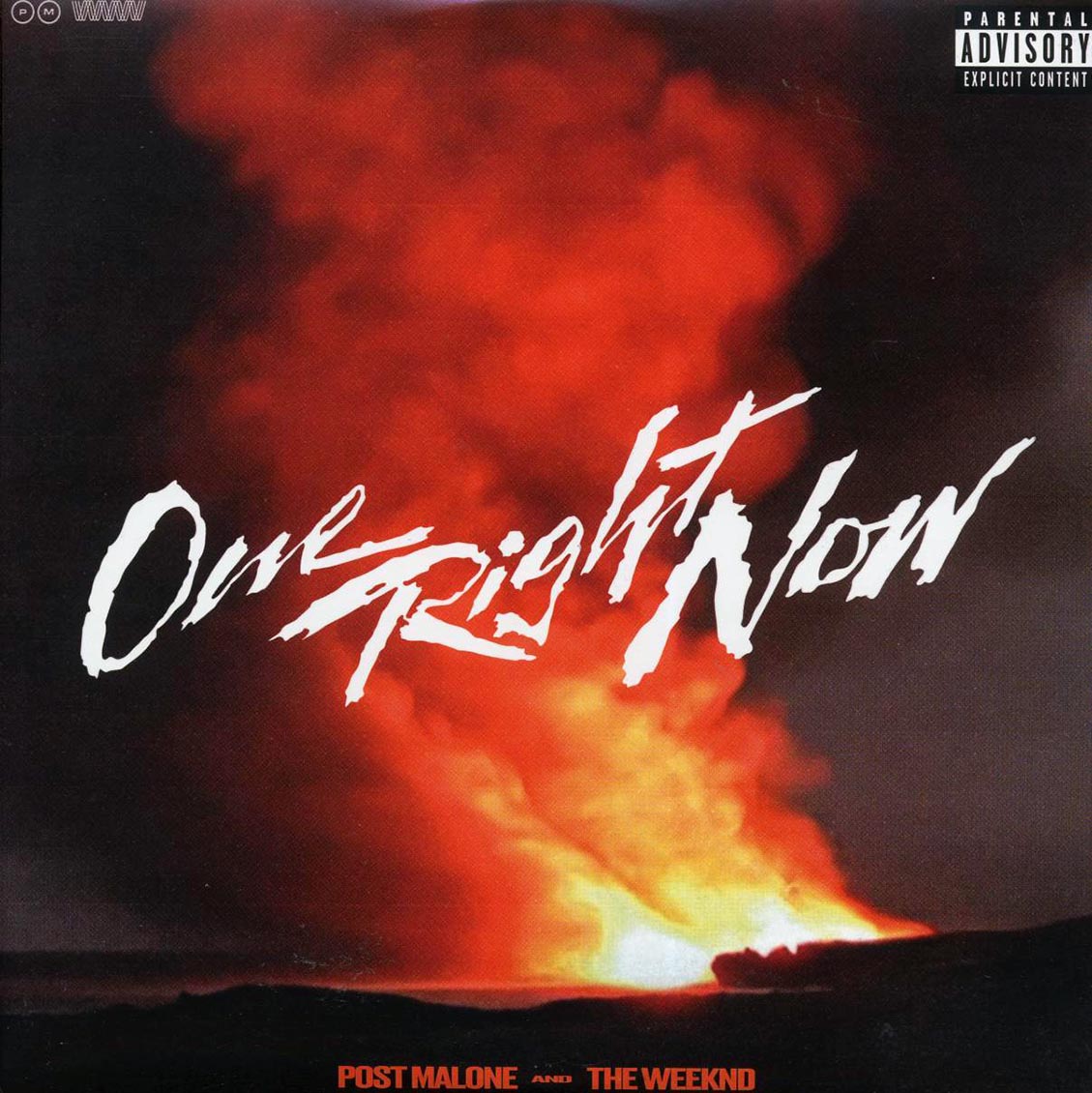 Post Malone, The Weeknd - One Right Now vinyl LP front cover