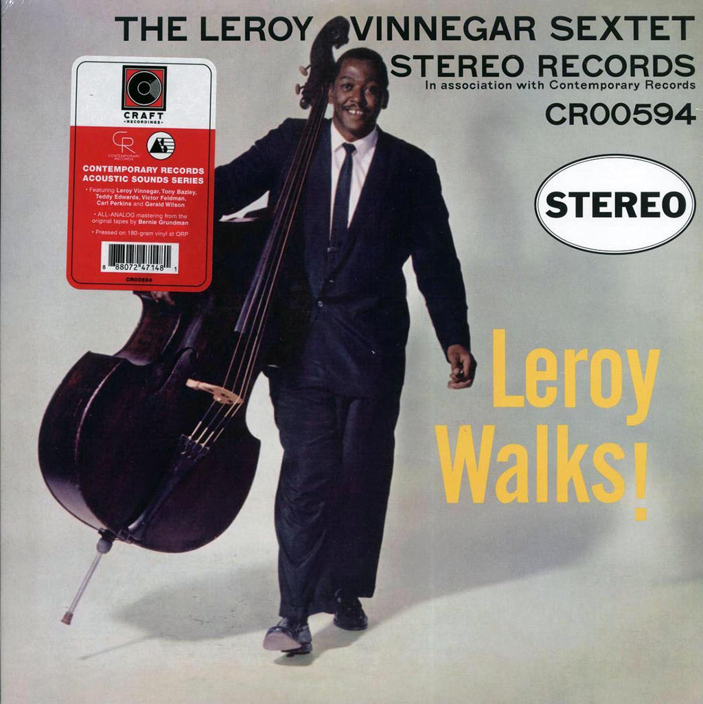 Leroy Vinnegar Sextet - Leroy Walks! (180g) vinyl LP front cover