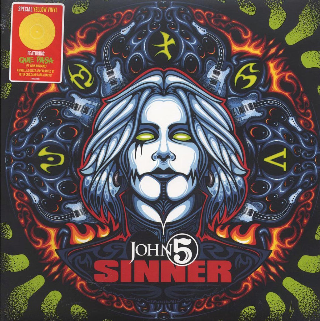 John 5 - Sinner (yellow vinyl) vinyl LP front cover