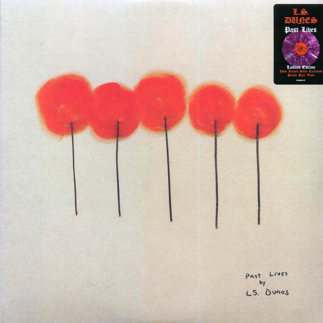 LS Dunes - Past Lives (ltd. ed.) (purple marble) vinyl LP front cover