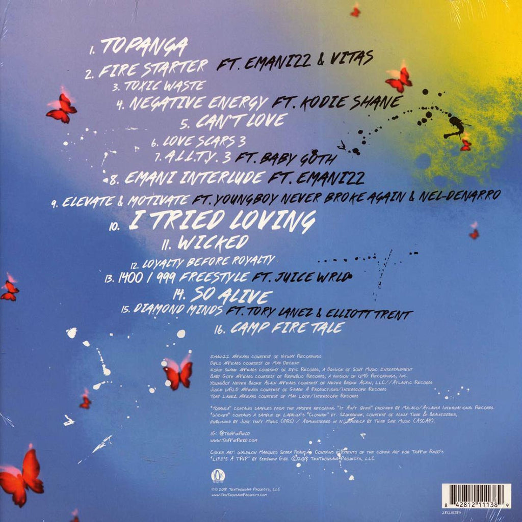 Trippie Redd - A Love Letter To You 3 vinyl LP back cover