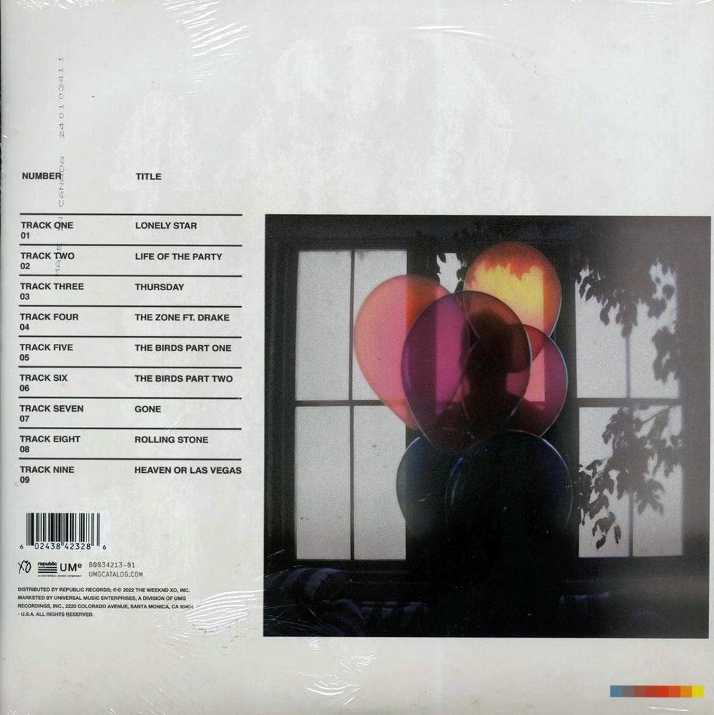 The Weeknd - Thursday (Decade Collector's Edition, Weeknd Website Exclusive) (10th Anniv. Ed.) (2xLP) vinyl LP back cover
