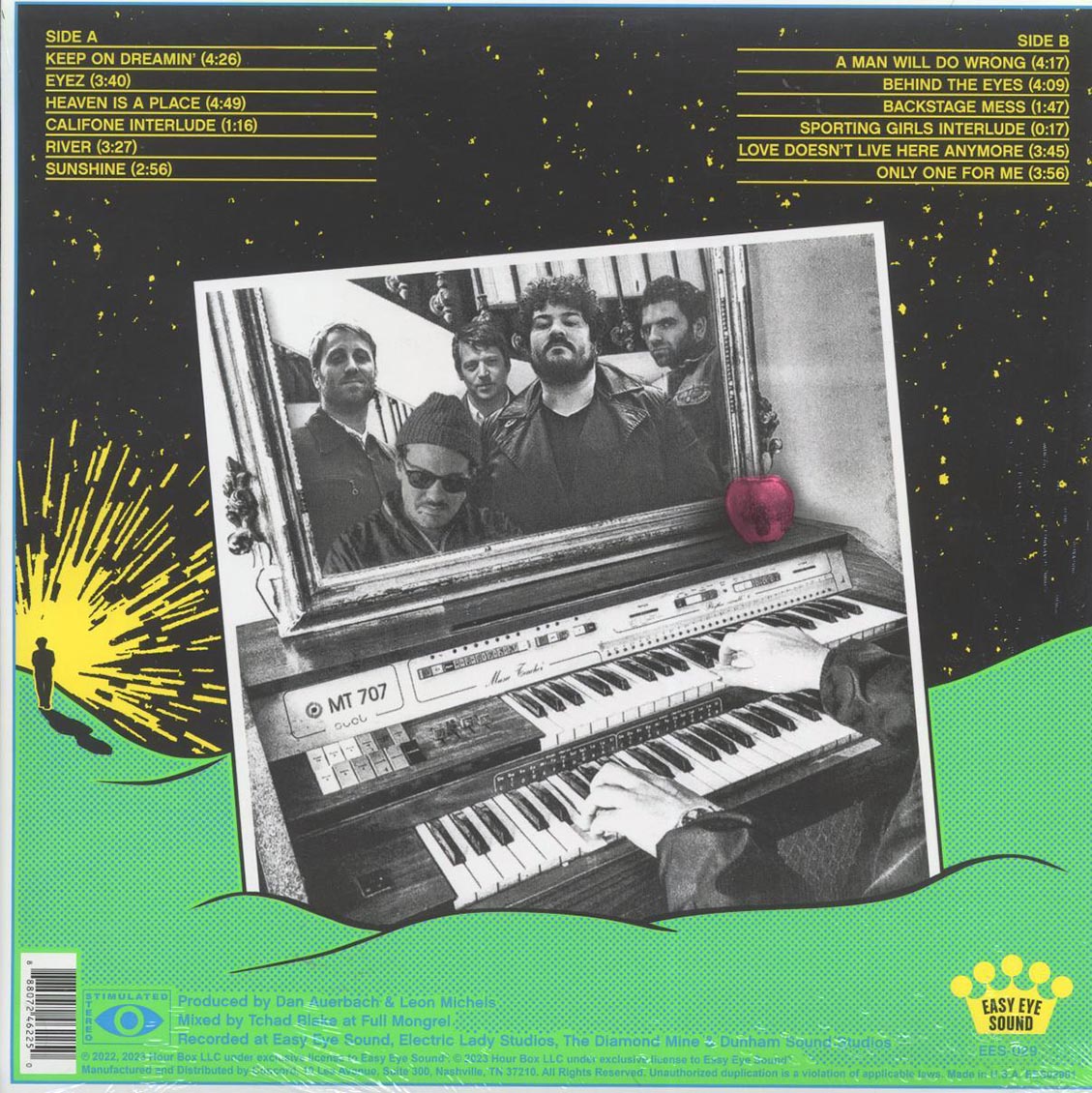 The Arcs - Electrophonic Chronic vinyl LP back cover