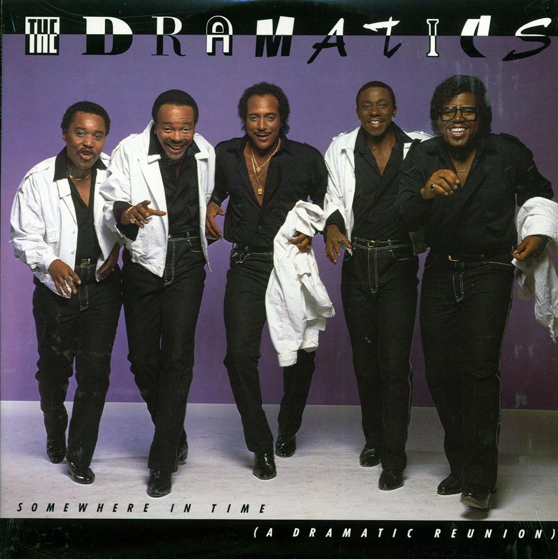 The Dramatics - Somewhere In Time: A Dramatic Reunion (1986 PRESS) vinyl LP front cover