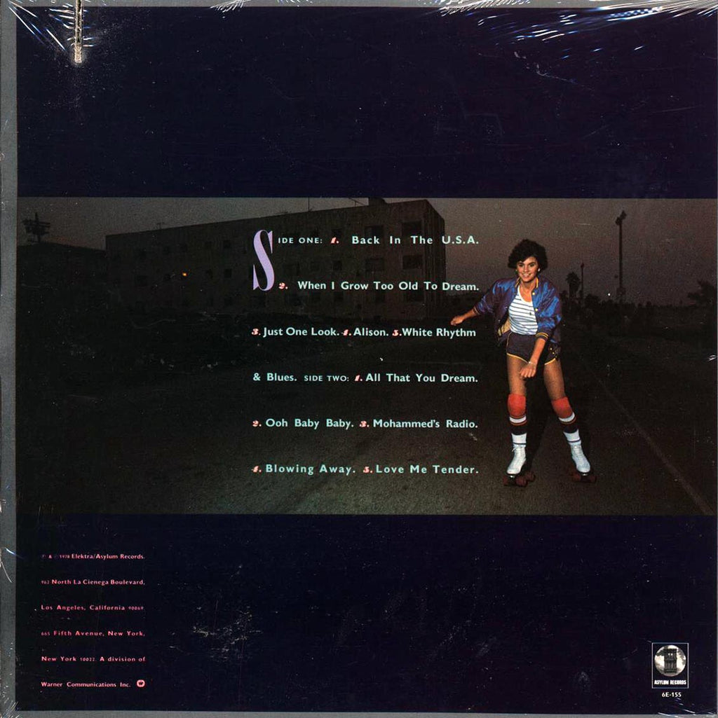 Linda Ronstadt - Living In The Usa (1978 PRESS) (marked/ltd stock) vinyl LP back cover