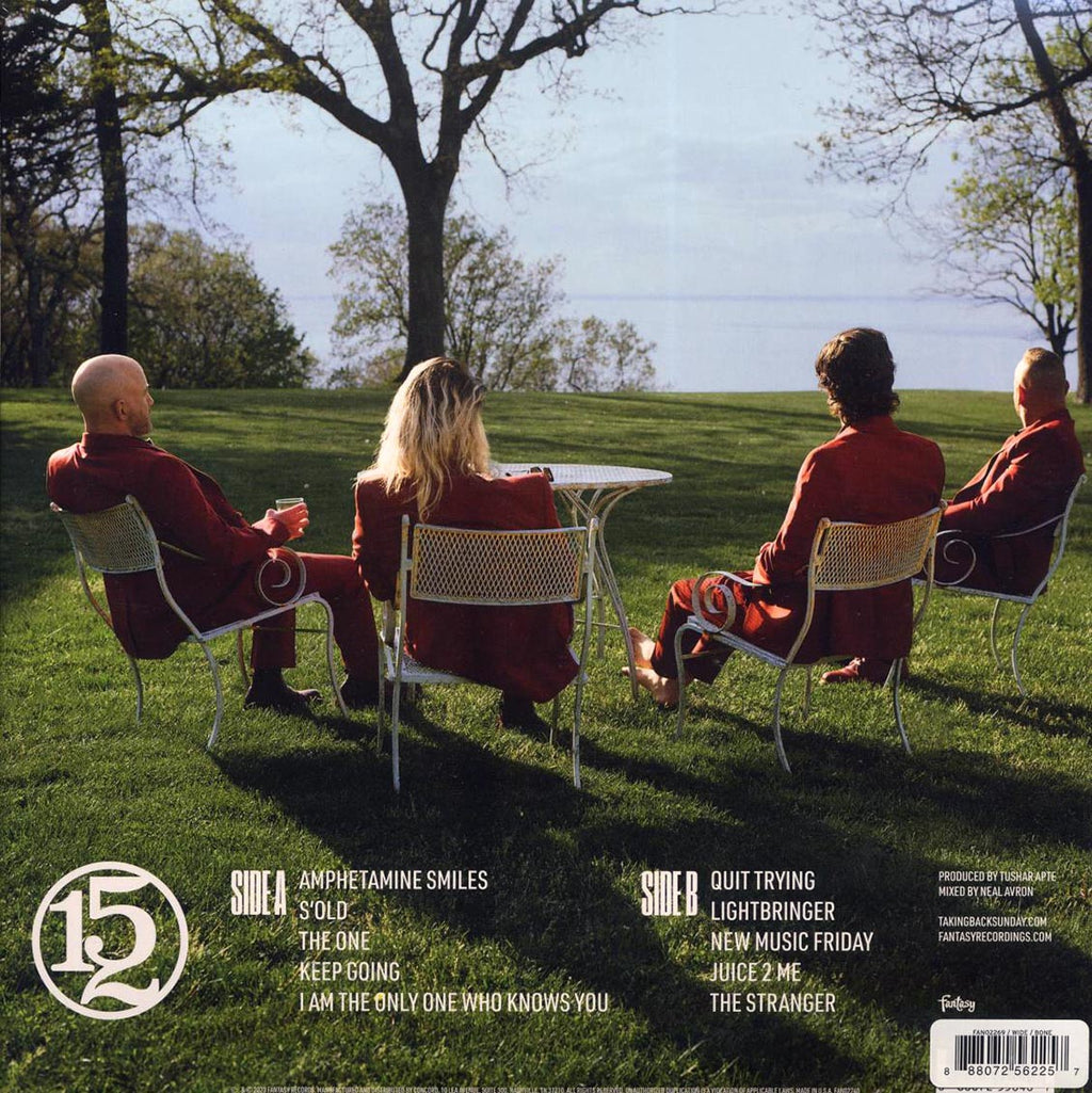 Taking Back Sunday - 152 (bone vinyl) vinyl LP back cover