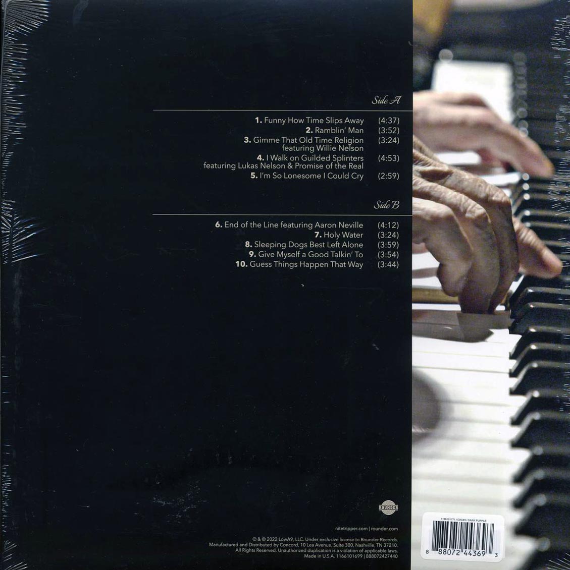 Dr. John - Things Happen That Way (purple vinyl) vinyl LP back cover