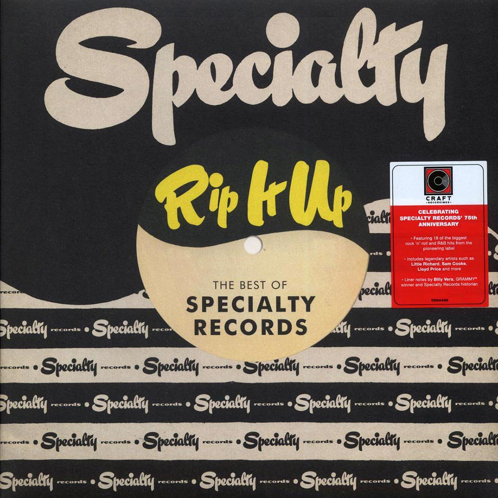 Little Richard, Lloyd Price, Joe Liggins, Roy Milton, Sam Cooke, Etc. - Rip It Up: The Best Of Specialty Records vinyl LP front cover