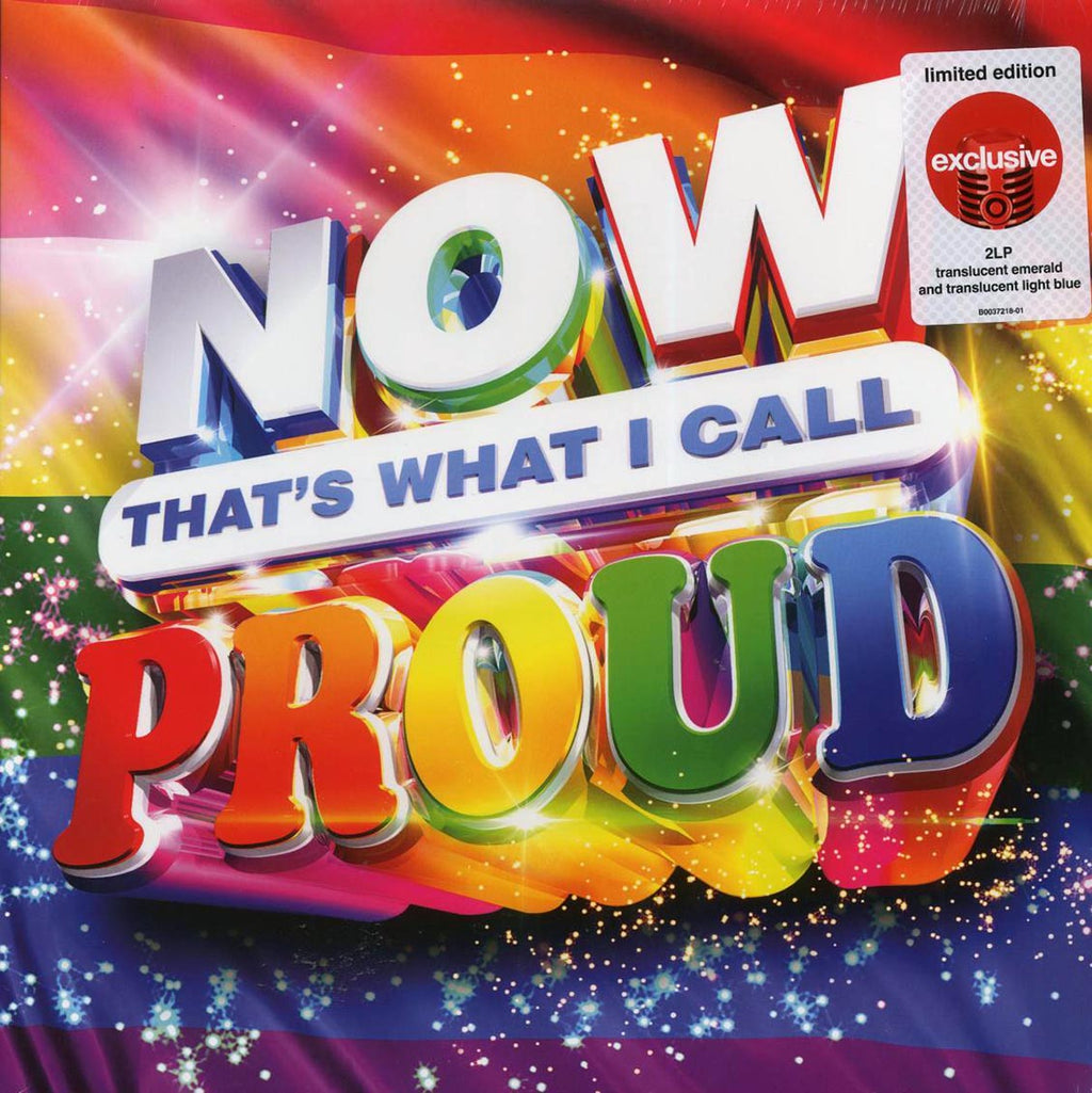 Queen, George Michael, Indigo Girls, Lil Nas X, Etc. - Now That's What I Call Proud (ltd. ed.) (2xLP) (emerald/light blue vinyl) vinyl LP front cover