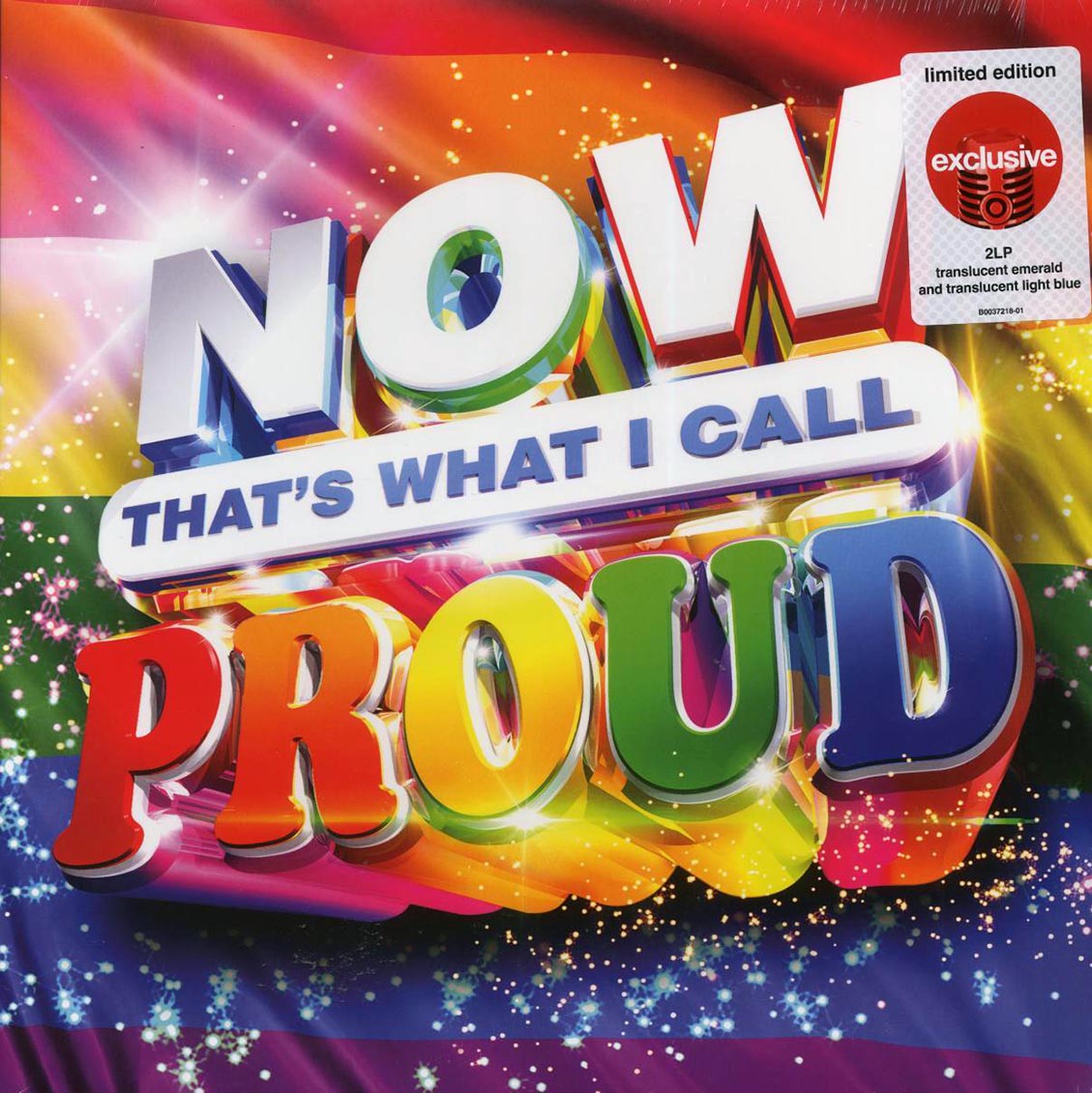 Queen, George Michael, Indigo Girls, Lil Nas X, Etc. - Now That's What I Call Proud (ltd. ed.) (2xLP) (emerald/light blue vinyl) vinyl LP front cover