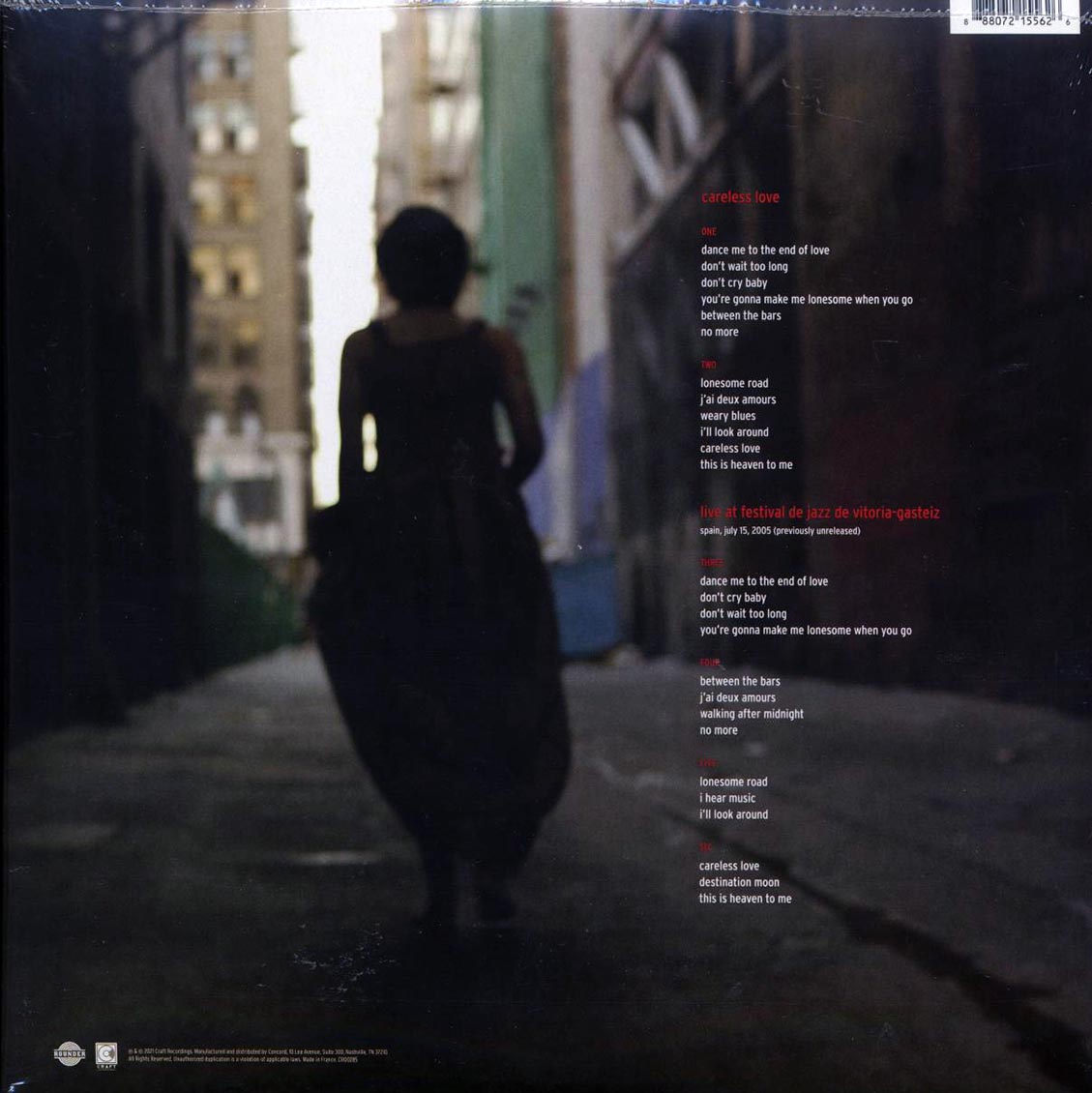 Madeleine Peyroux - Careless Love (26 tracks) (+14 bonus tracks) (ltd. ed.) (3xLP) (180g) (deluxe edition (expanded)) vinyl LP back cover