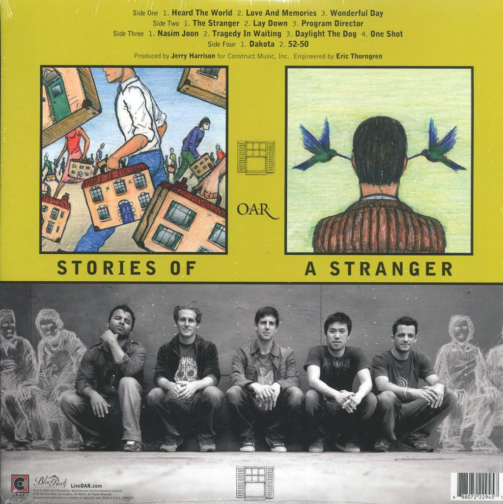 OAR (Of A Revolution) - Stories Of A Stranger (RSD 2021) (ltd. ed.) (2xLP) (blue vinyl) vinyl LP back cover