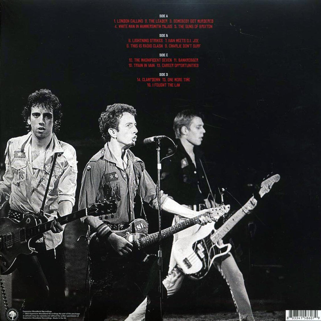 The Clash - Live Amsterdam 1981 (2xLP) vinyl LP back cover