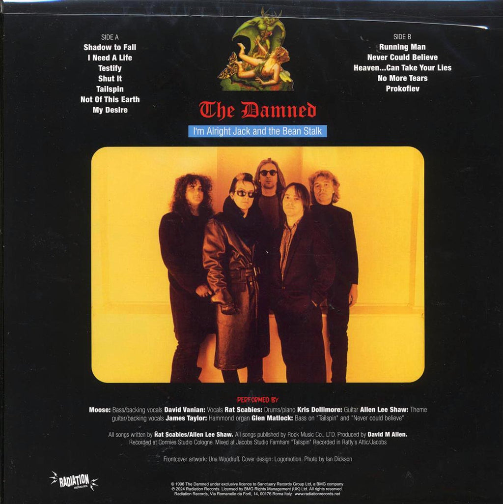 The Damned - I'm Alright Jack And The Beanstalk (RSD 2025) vinyl LP back cover