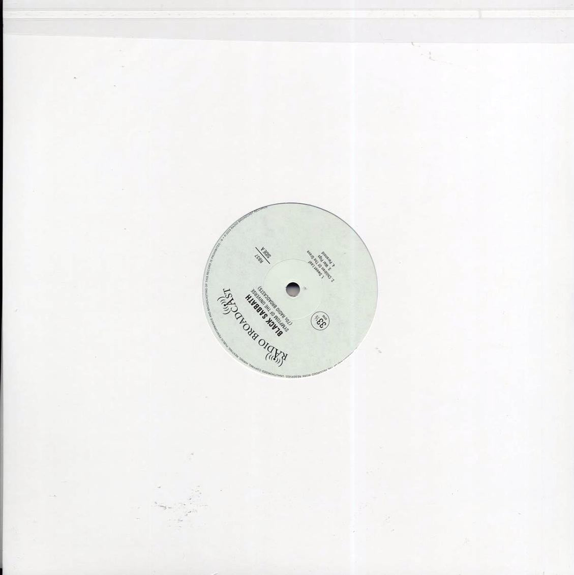 Black Sabbath - Symptom Of The Universe: 70s Radio Broadcasts vinyl LP back cover