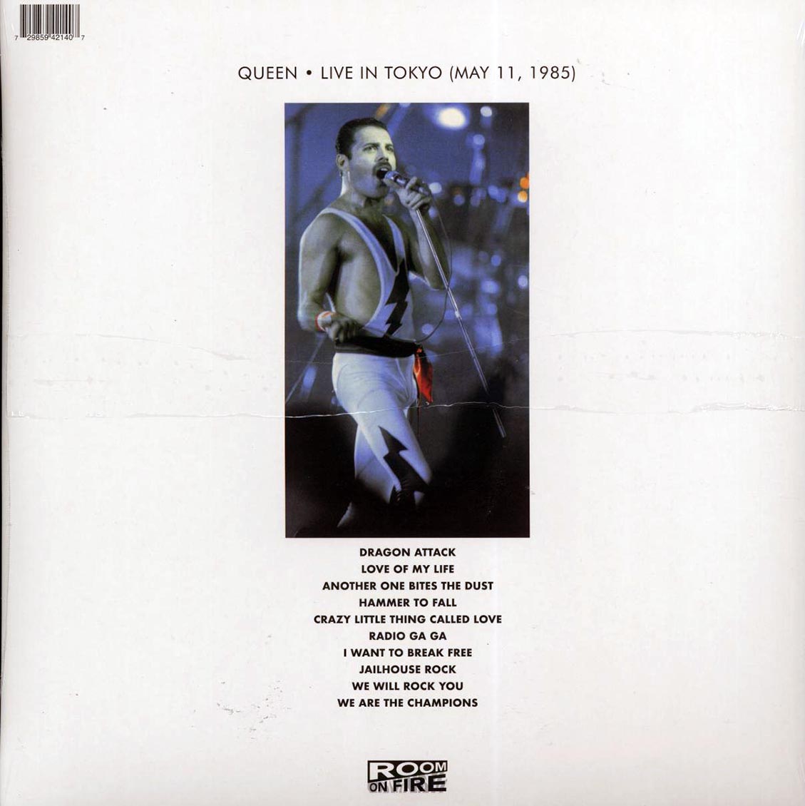 Queen - Tokyo 1985 (remastered) (red vinyl) vinyl LP back cover