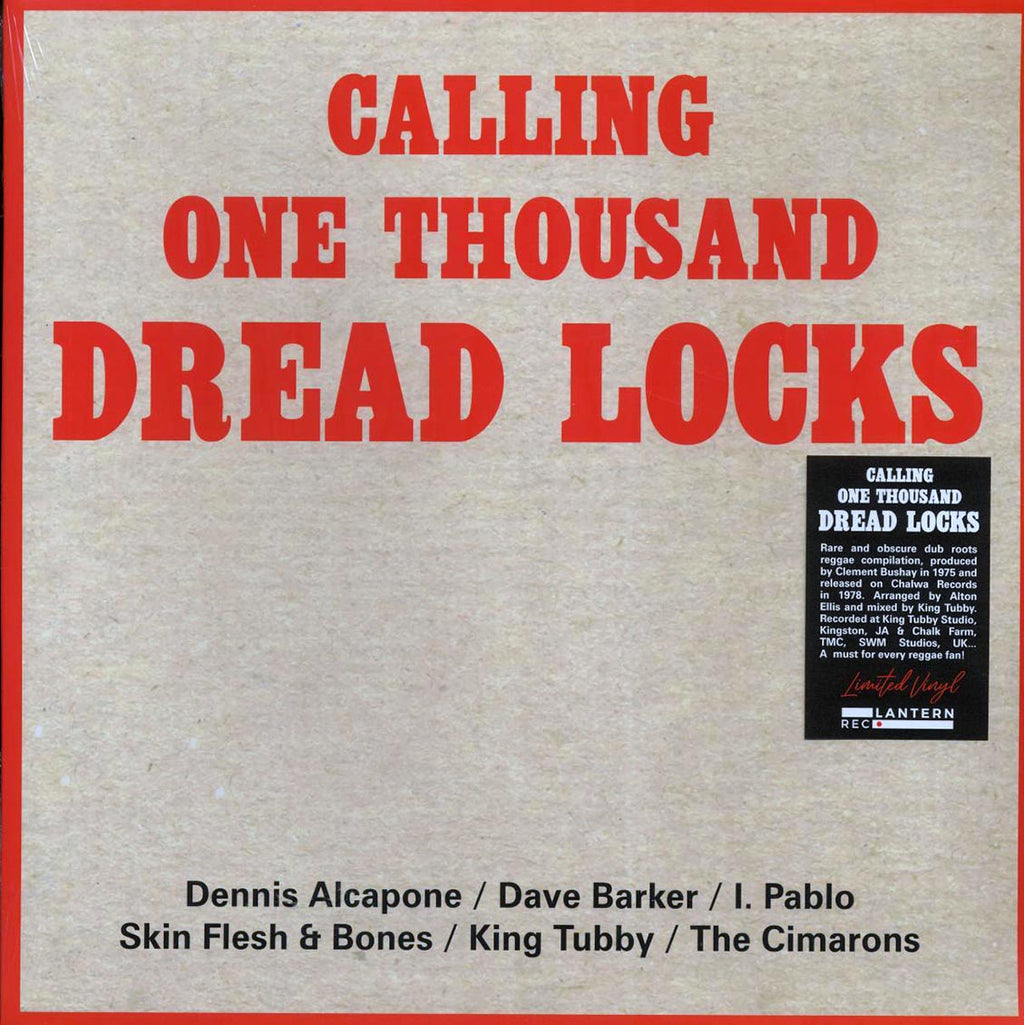 King Tubby, Dennis Alcapone, Dave Barker, Skin, Flesh & Bones, Etc. - Calling One Thousands Dread Locks vinyl LP front cover