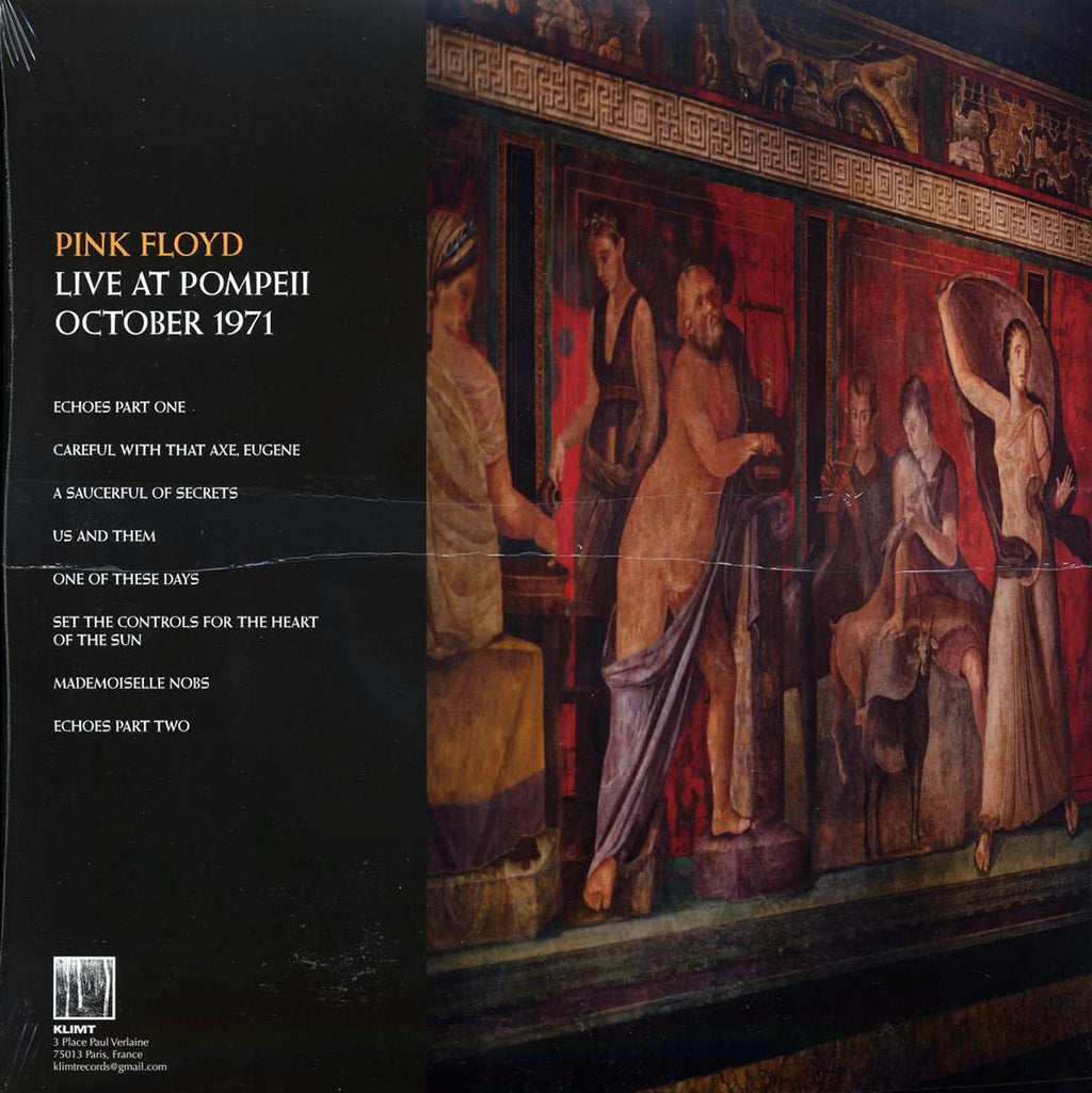 Pink Floyd - Live At Pompeii October 1971 (2xLP) (green/brown marbled vinyl) vinyl LP back cover