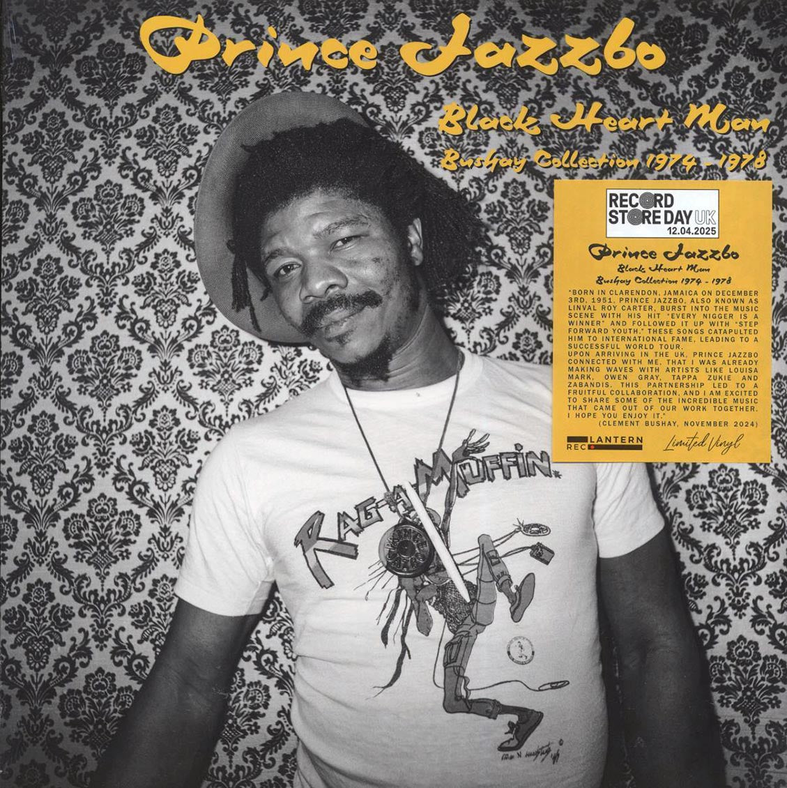 Prince Jazzbo - Black Heart Man: Bushay Collection 1974-1978 vinyl LP front cover