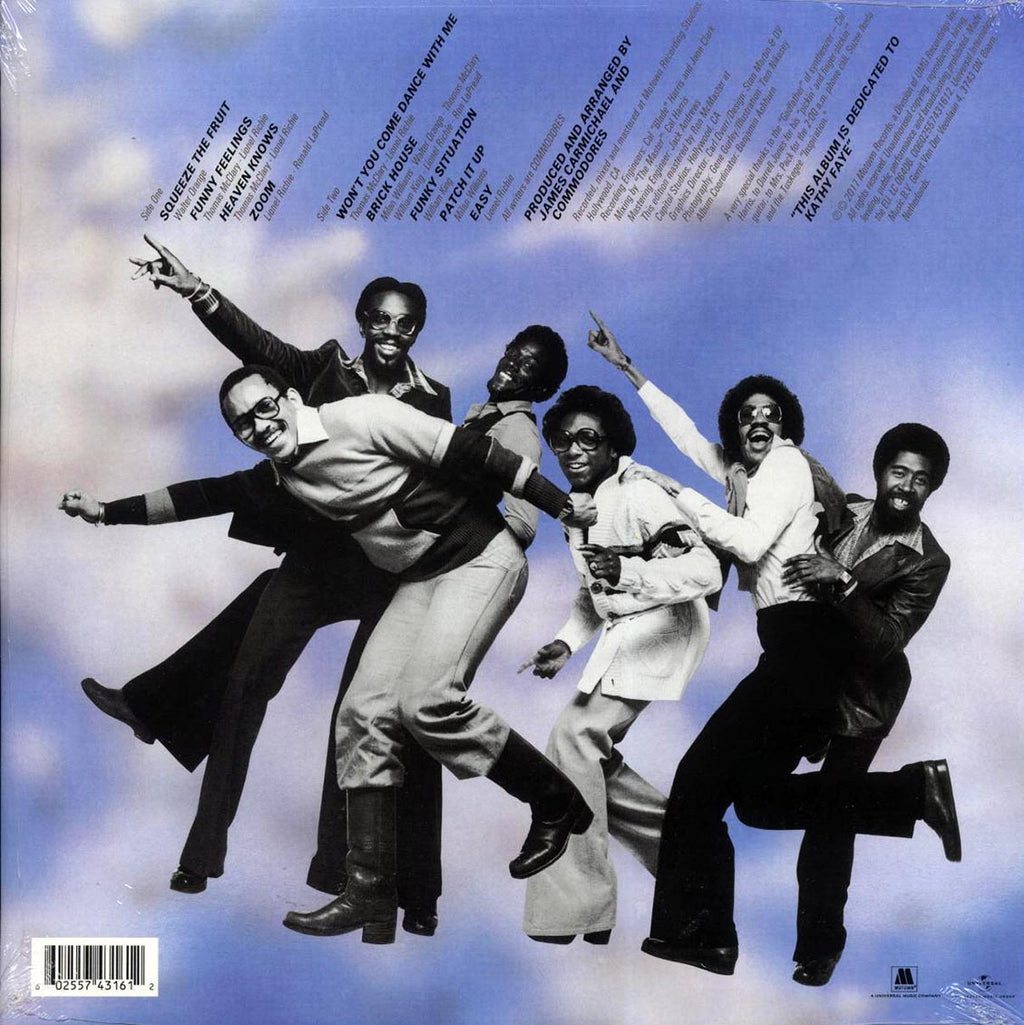 The Commodores - The Commodores vinyl LP back cover
