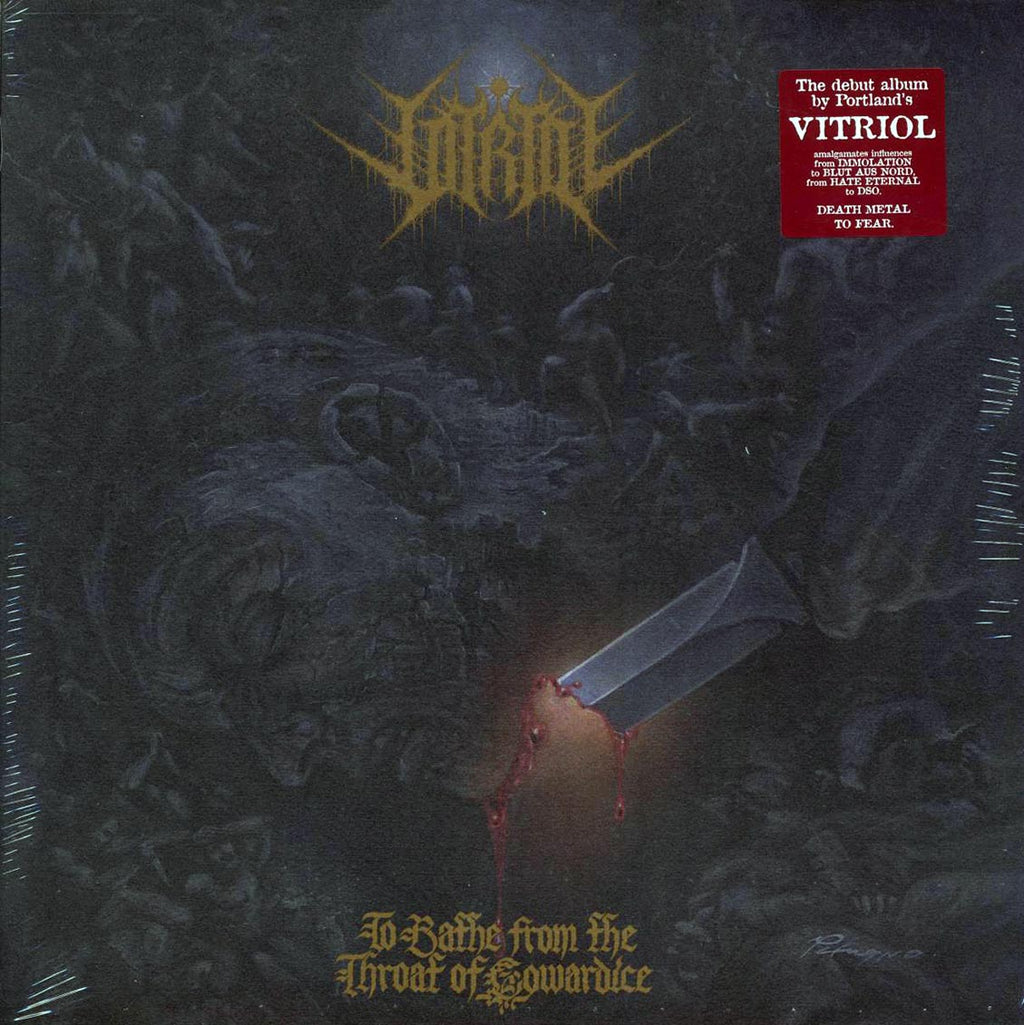 Vitriol - To Bathe From The Throat Of Cowardice vinyl LP front cover