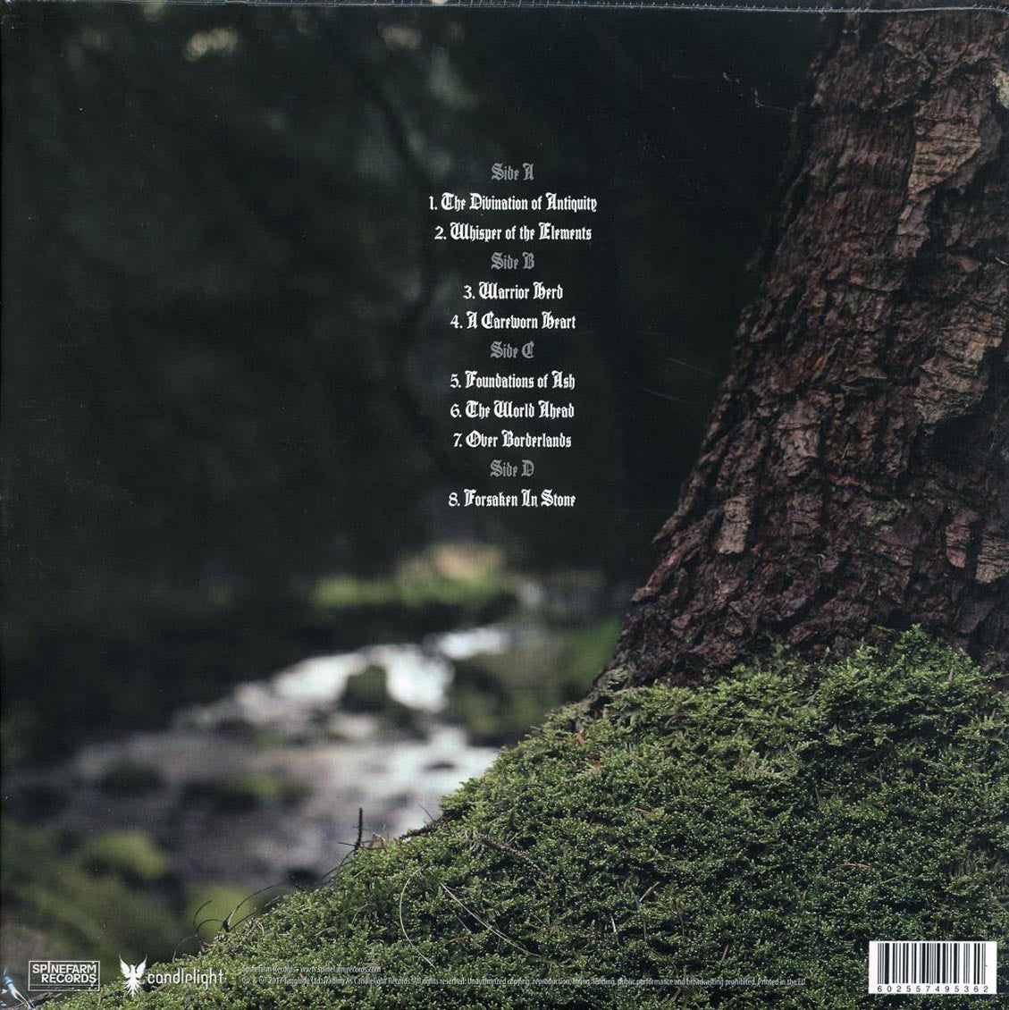 Winterfylleth - The Divination Of Antiquity (2xLP) vinyl LP back cover
