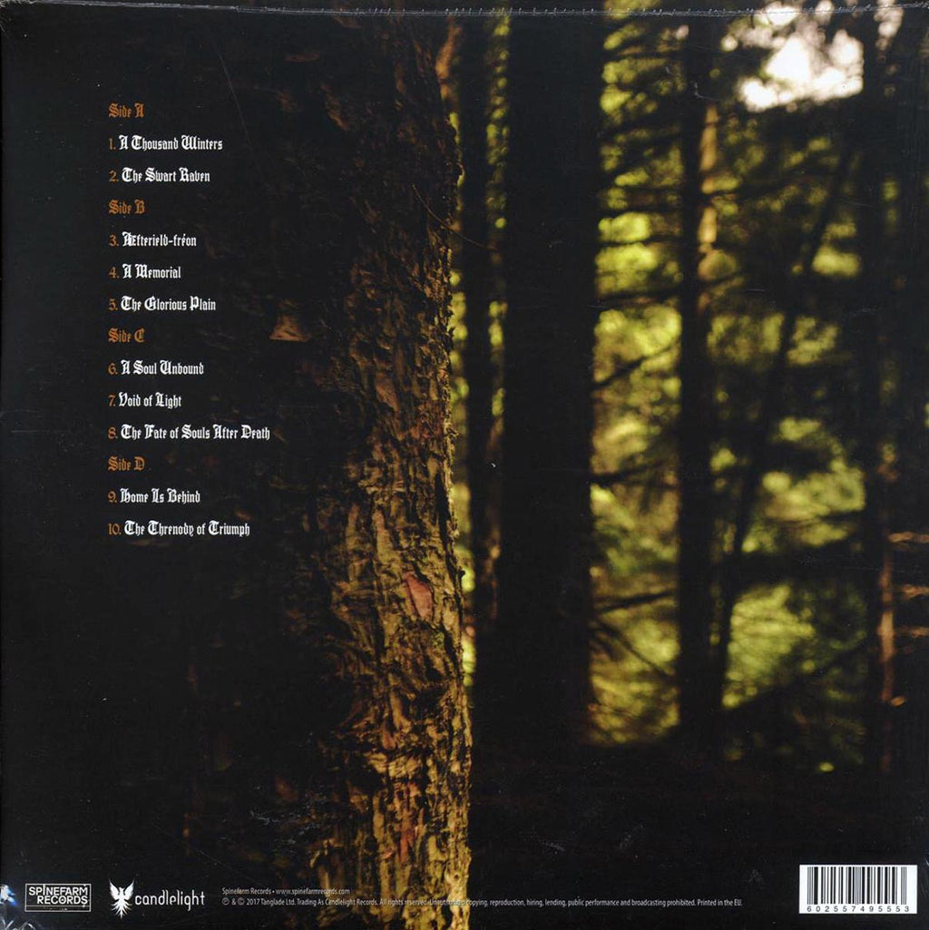 Winterfylleth - The Threnody Of Triumph (2xLP) vinyl LP back cover