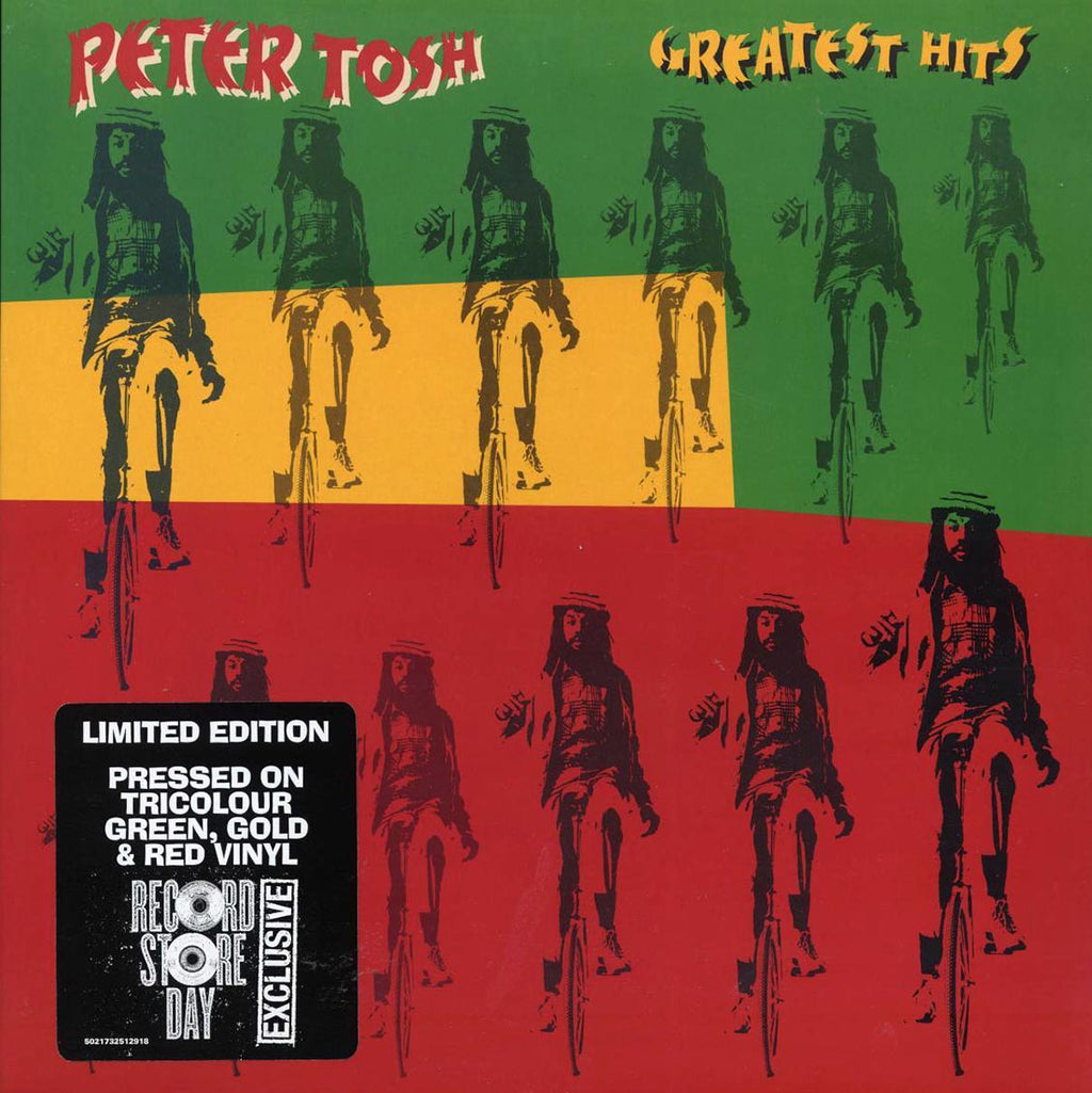 Peter Tosh - Greatest Hits (RSD 2025) (green/gold/red vinyl) vinyl LP front cover