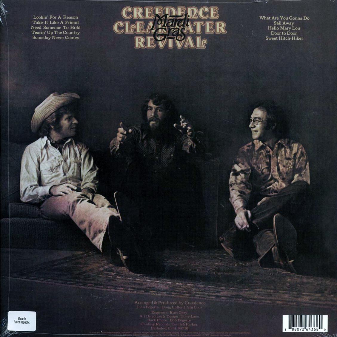 Creedence Clearwater Revival - Mardi Gras (ltd. ed.) (gold vinyl) vinyl LP back cover