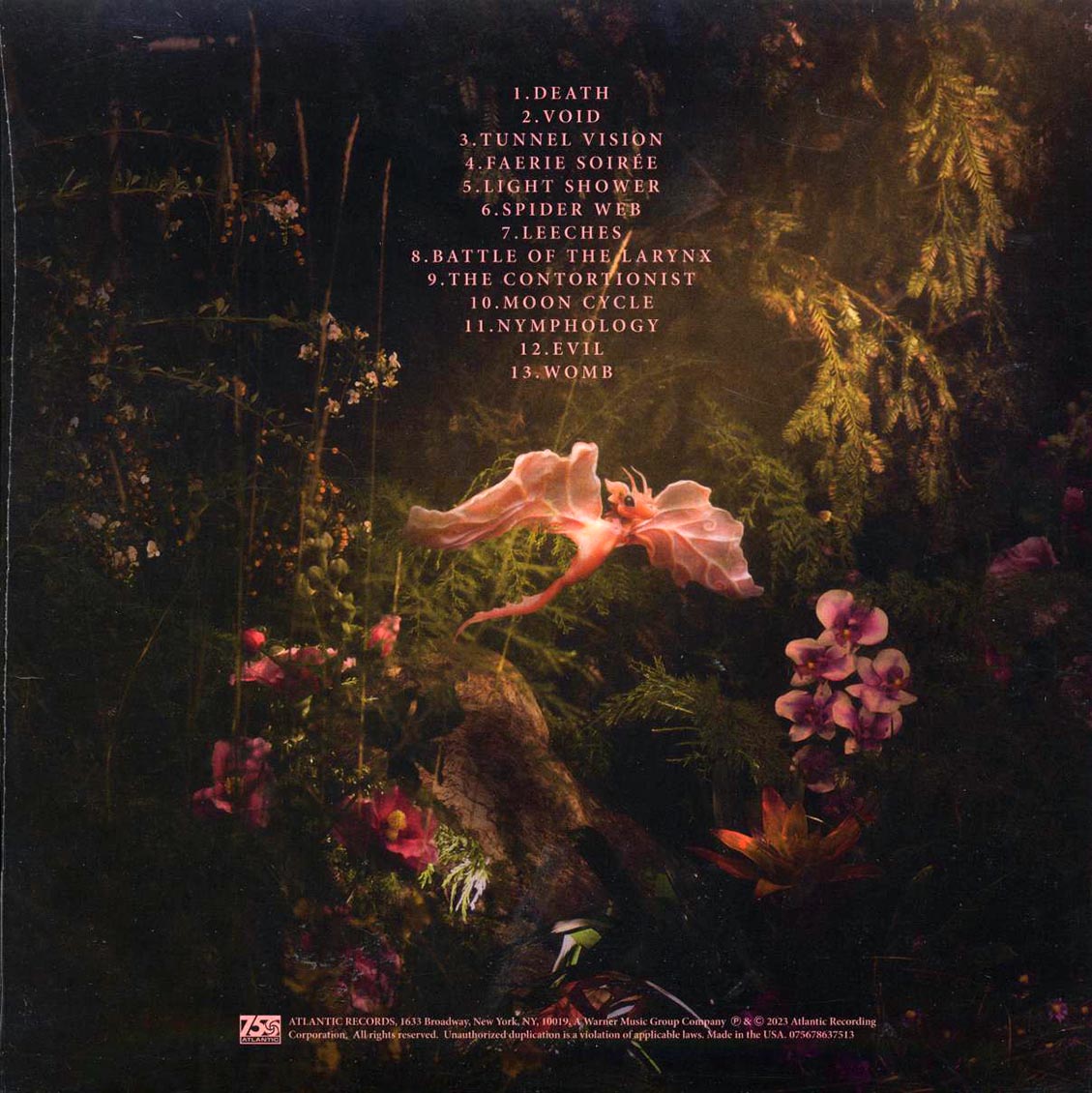 Melanie Martinez - Portals (ltd. ed.) (lavender vinyl) vinyl LP back cover