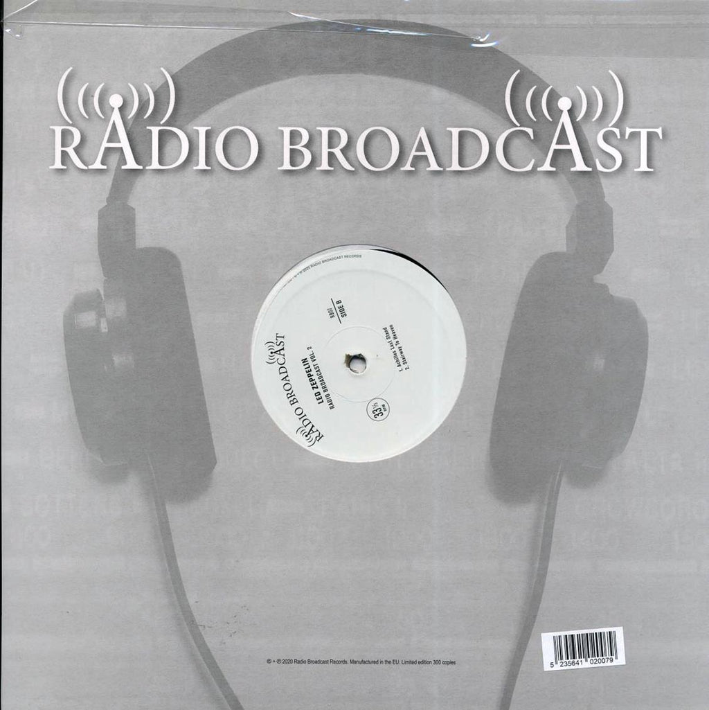 Led Zeppelin - Radio Broadcast Volume 2 vinyl LP back cover
