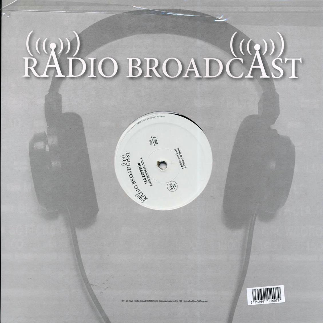 Led Zeppelin - Radio Broadcast Volume 2 vinyl LP back cover