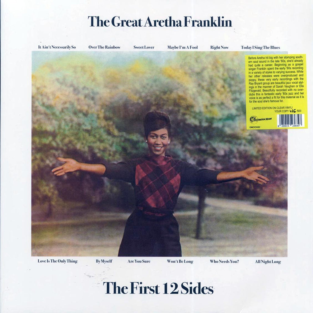 Aretha Franklin - The Great Aretha Franklin (ltd. 500 copies made) (clear vinyl) vinyl LP front cover
