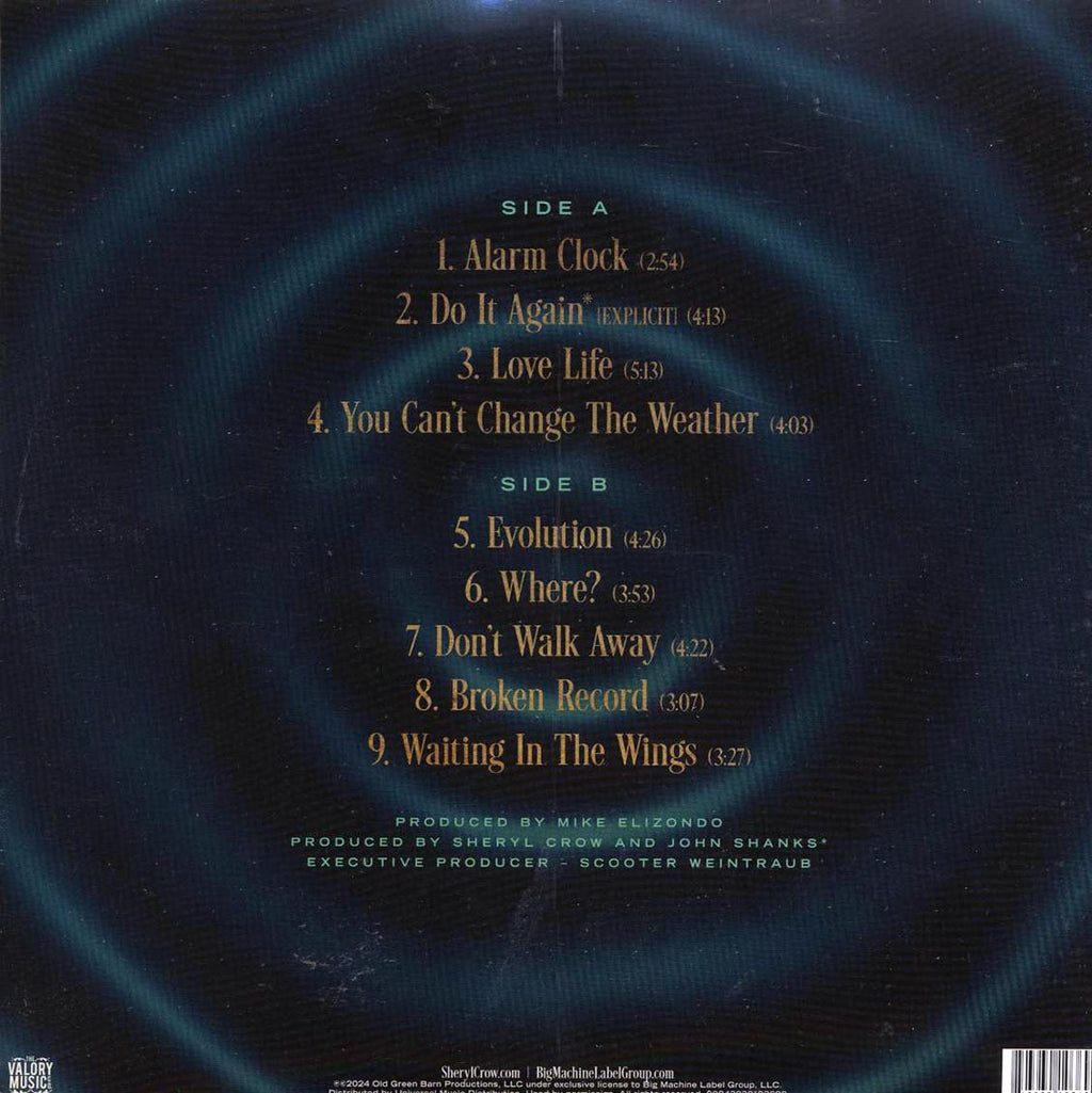 Sheryl Crow - Evolution (ltd. ed.) (gold vinyl) vinyl LP back cover