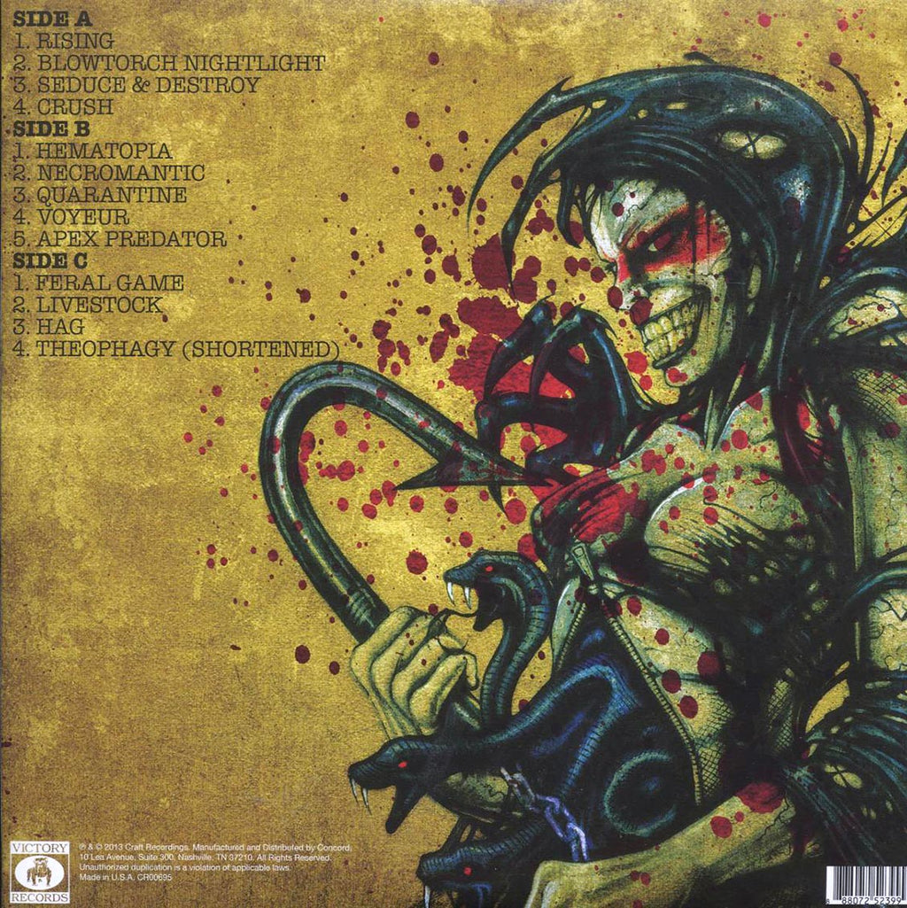 Otep - Hydra (2xLP) vinyl LP back cover