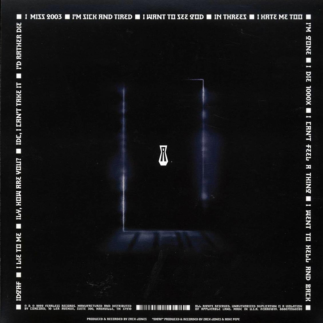 As It Is - I Went To Hell And Back (pink vinyl) vinyl LP back cover