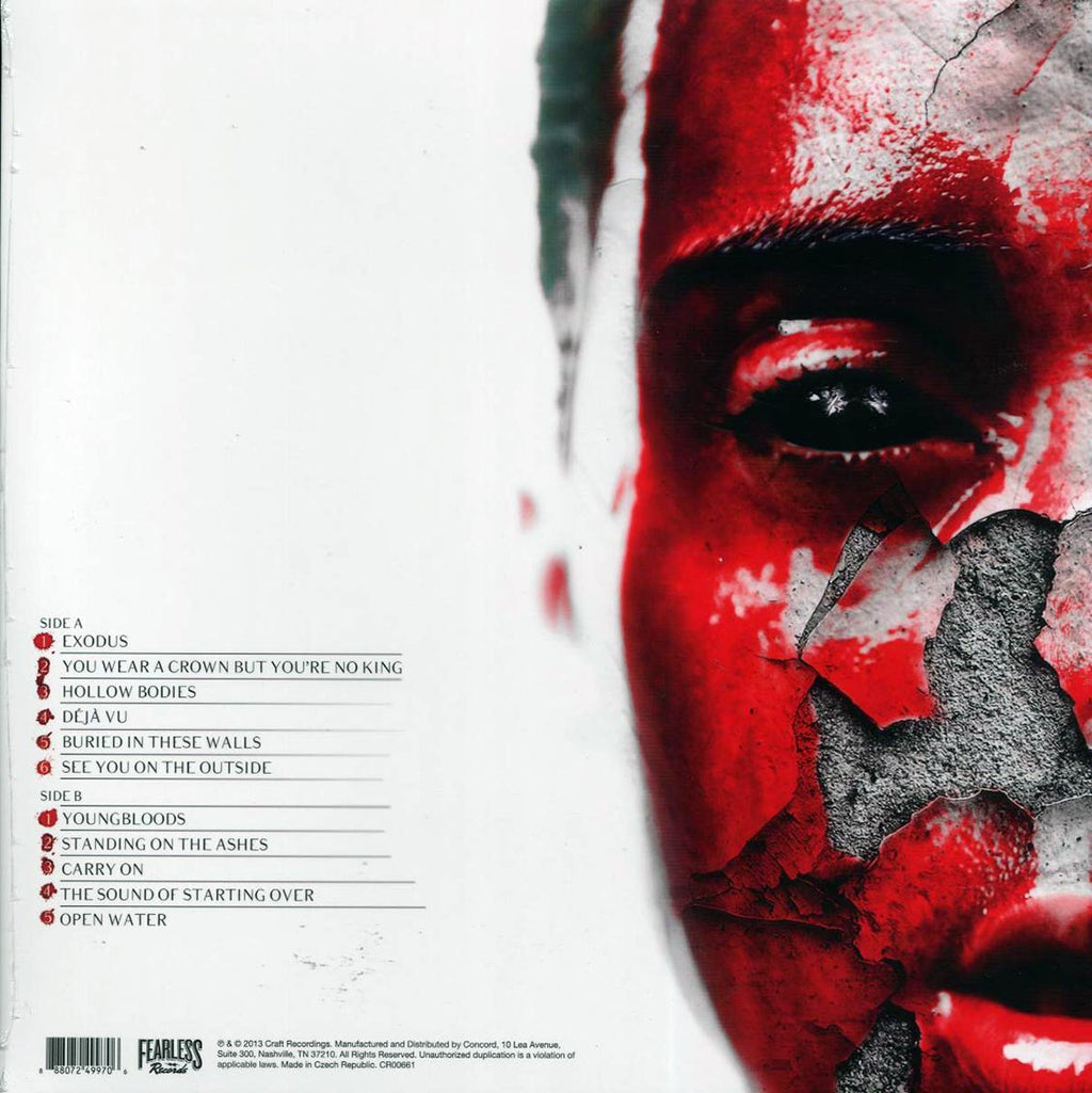 Blessthefall - Hollow Bodies (10th Anniv. Ed.) vinyl LP back cover