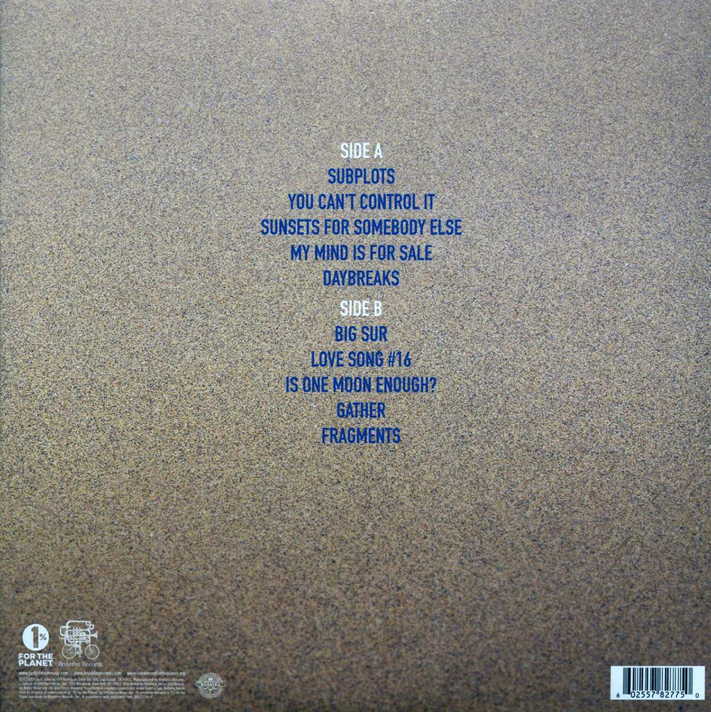 Jack Johnson - All The Light Above It Too vinyl LP back cover