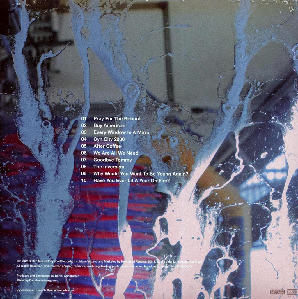 Joywave - Cleanse vinyl LP back cover
