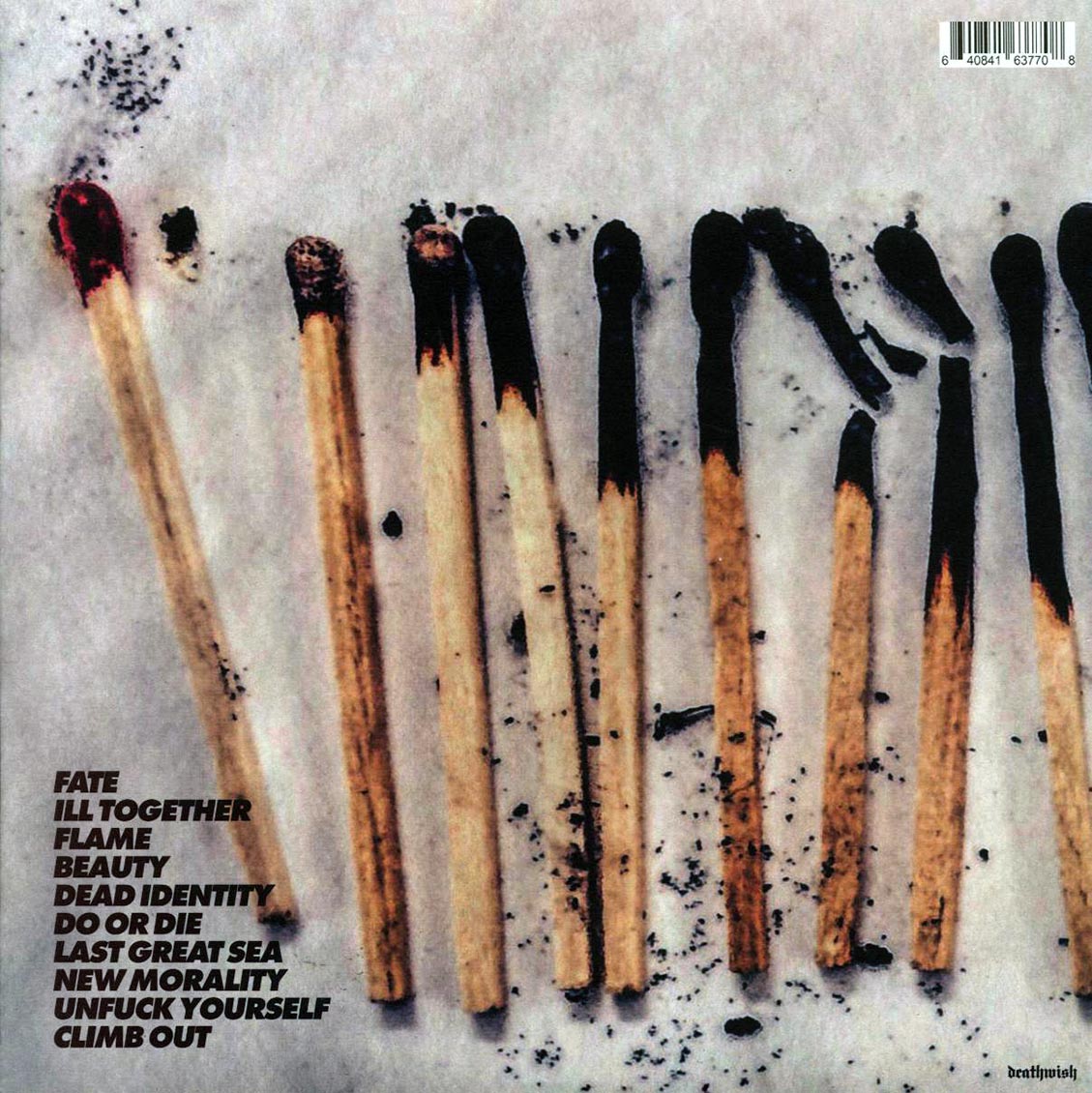 Burn - Do Or Die vinyl LP back cover