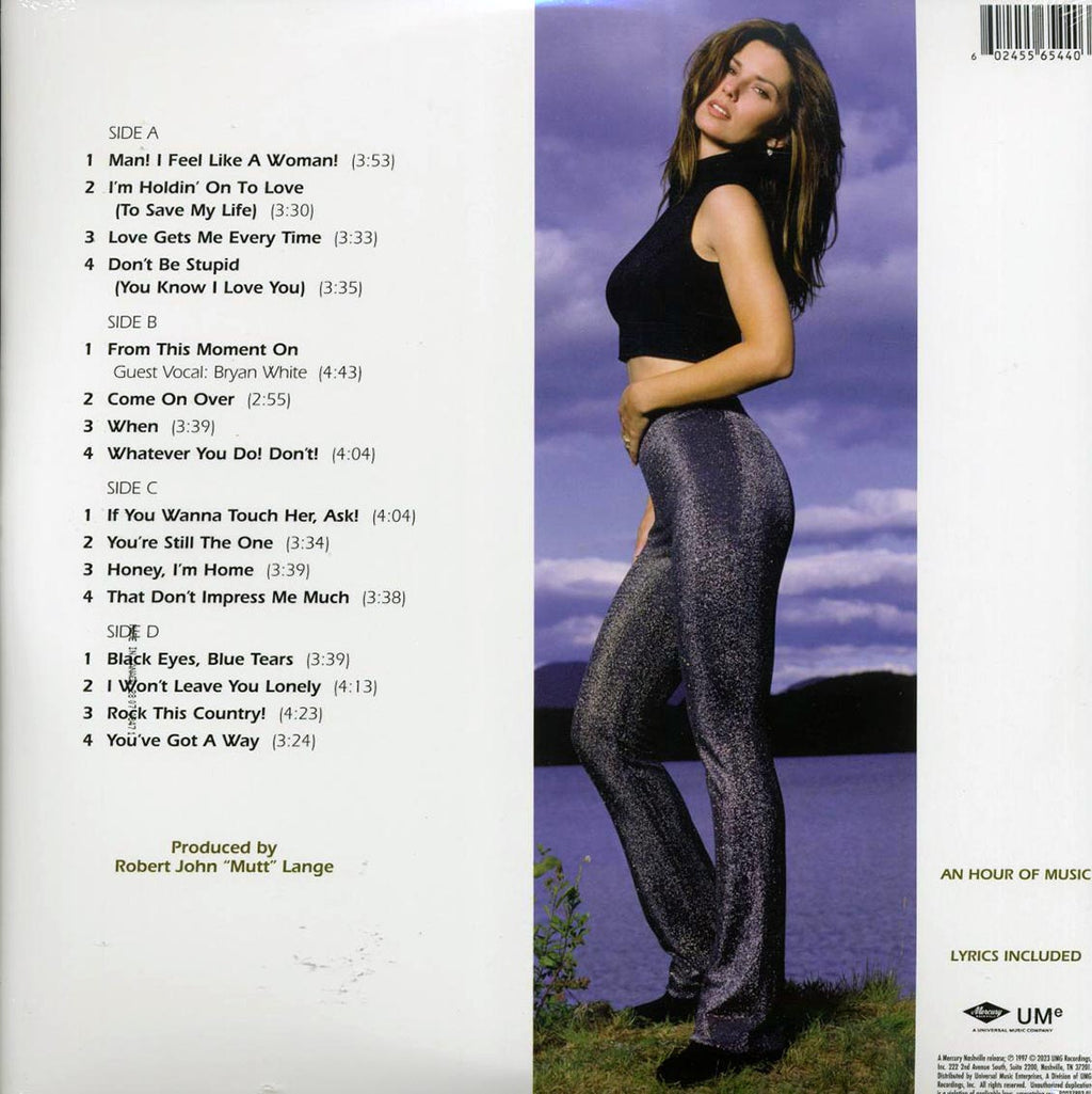 Shania Twain - Come On Over (25th Anniv. Ed.) (2xLP) (180g) vinyl LP back cover