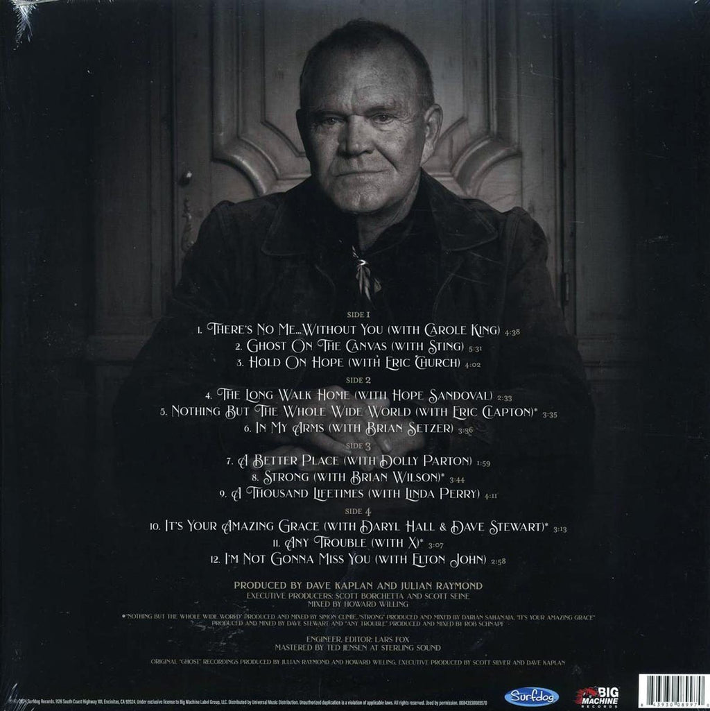 Glen Campbell - Duets: Ghost On The Canvas Sessions (2xLP) (180g) (gold vinyl) vinyl LP back cover
