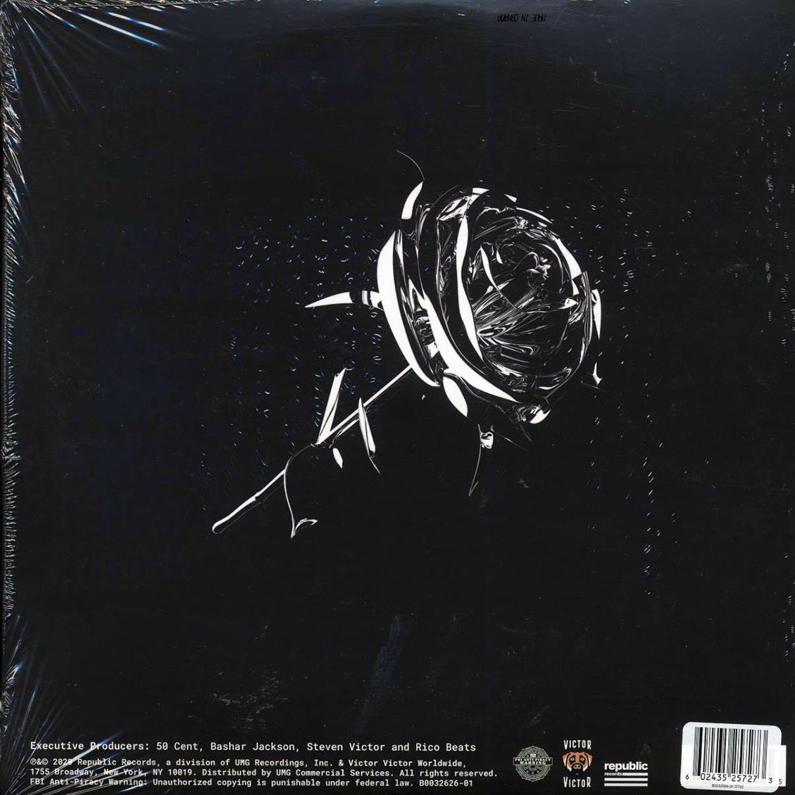 Pop Smoke, 50 Cent, DaBaby, Future, Etc. - Shoot For The Stars Aim For The Moon (ltd. ed.) (2xLP) (blue vinyl) vinyl LP back cover